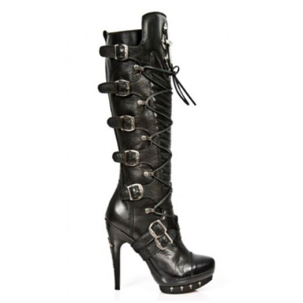 Dameslaars PUNK062-S1 Zwart - New Rock